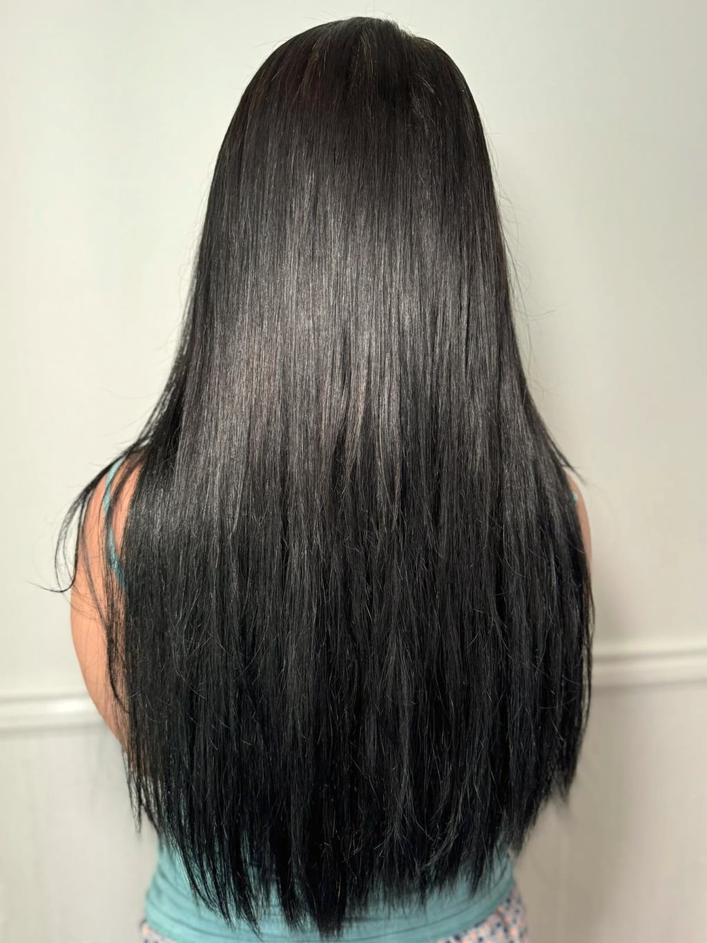 After - Keratin Bond Hair Extensions – Dark Brown – Romford Client – Added 20 Inches of Body & Fullness